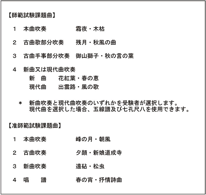 令和8年度施行予定 師範・准師範検定試験